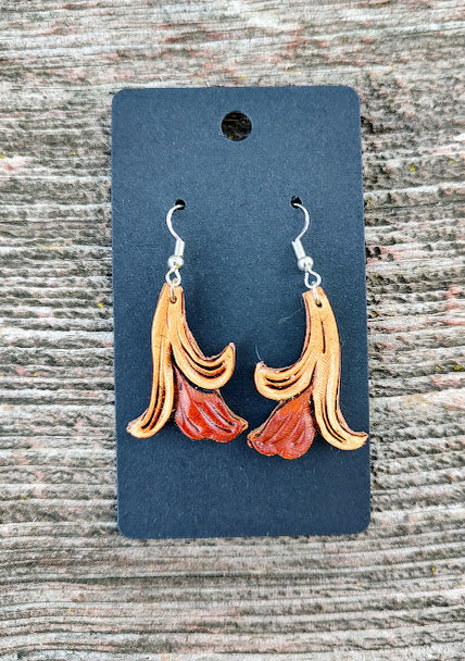 Tooled earrings