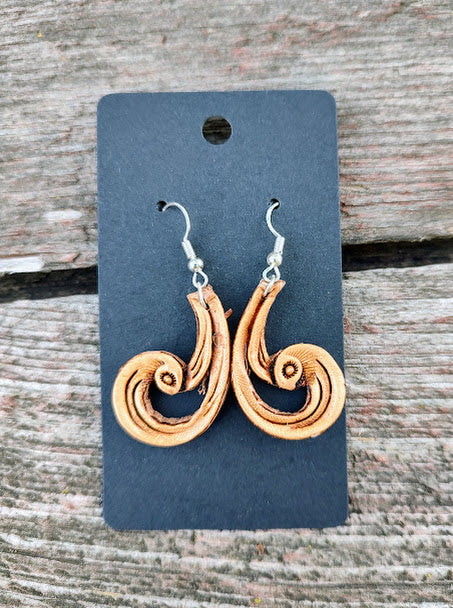 Tooled earrings