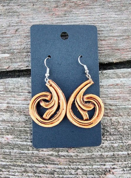 Tooled earrings