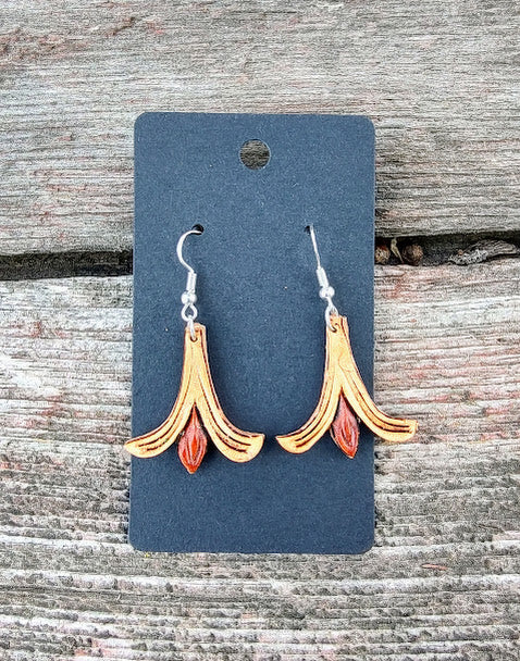 Tooled earrings